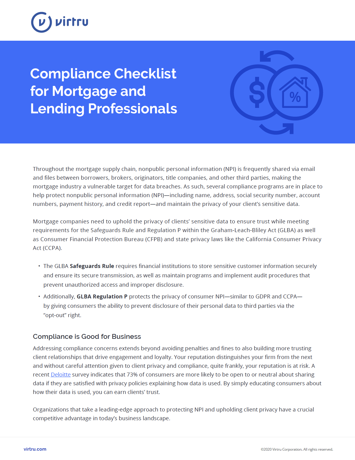 Compliance Checklist For Mortgage And Lending Professionals